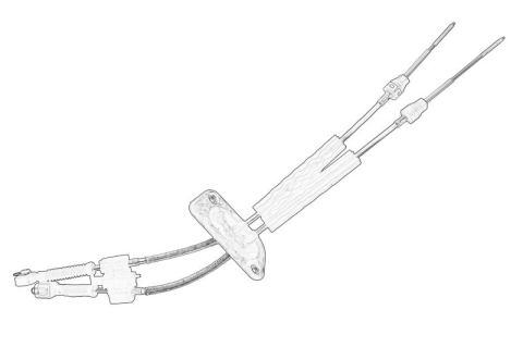 Piese Auto - Cablu shimbator viteze Dreapta/Stanga (Cu 5 roti dintate; pentru transmisie manuala) potrivit VW TRANSPORTER T5 1.9D-3.2 04.03-08.15