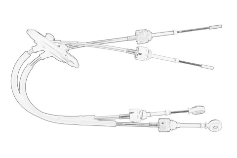Transmisie - Cablu shimbator viteze (trans. MA; Transmisie cu 6 trepte) potrivit OPEL ASTRA K, ASTRA K/KOMBI 1.0-1.6D 06.15-