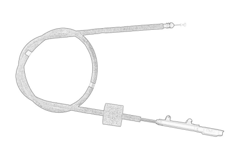 Caroserie - Cablu usa Stanga potrivit MERCEDES SPRINTER 3,5-T (B906), SPRINTER 3-T (B906), SPRINTER 5-T (B906) 06.06-12.19
