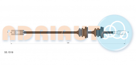 Cablu vitezometru (1290mm) potrivit VW PASSAT B2 1.6/1.6D/1.8 09.79-07.89 [1]