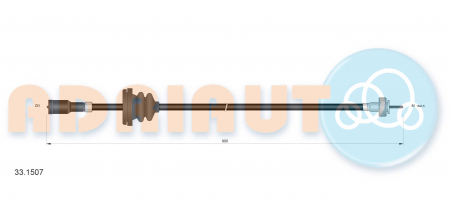 Cablu vitezometru (900mm) potrivit OPEL ASCONA C, KADETT E, KADETT E COMBO, KADETT E/KOMBI 1.3/1.6 09.81-07.94 [1]