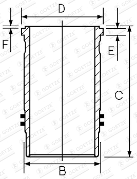 Piese Auto - Camasa cilindru (diametru interior: 127mm, lungime: 271,1mm, diametru flansa: 151mm) potrivit SCANIA 4, K, OMNIEXPRESS, P,G,R,T DC12.06-DT12.15 01.01-