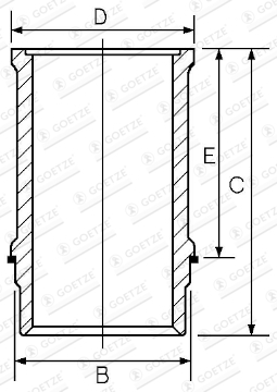 Piese Auto - Camasa cilindru (diametru interior: 124mm, lungime: 279,25mm, diametru flansa: 139,801mm) potrivit RVI MAGNUM MACKE.TECHA/46-MIDR06.24.65C/42 09.96-