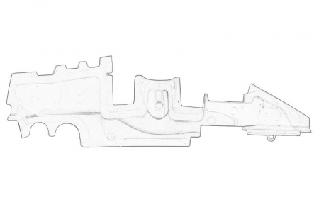 Compartiment motor - Canal ghidaj aer admisie dreapta (stanga plastic) VW PASSAT intre 2010-2014