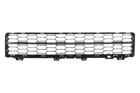 Elemente bara - Capac bara fata (cu dunga, plastic, crom/negru) potrivit SKODA SUPERB III 03.15- 03.15-05.19