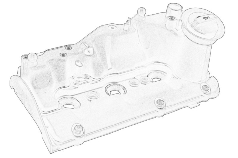 Piese Auto - Capac culbutor potrivit SKODA FABIA III, FABIA III PRAKTIK, RAPID 1.4D 08.14-12.22