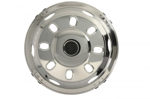 Capace roti - Capac roata fata, material: otel inoxidabil, diametru janta: 17,5 inch, Convex (cu orificii)