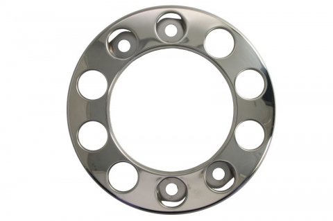 Capace roti - Capac roata fata, material: otel inoxidabil, numar orificii: 10, diametru janta: 22,5 inch, diametru: 434mm