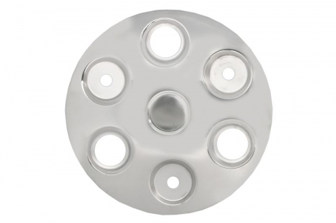 Anvelope si Jante - Capac roata, material: otel inoxidabil, numar orificii: 6, diametru janta: 17,5 inch, Full