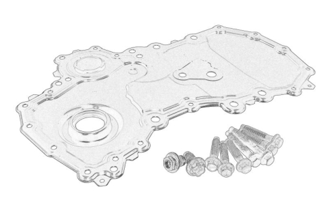 Piese Auto - Carcasa distributie potrivit FORD FOCUS IV, GALAXY III, GALAXY MK III, KUGA III, MONDEO V, S-MAX, TOURNEO CUSTOM V362, TRANSIT CUSTOM V362, TRANSIT V363; FORD USA EDGE 2.0D/2.0DH 12.15-