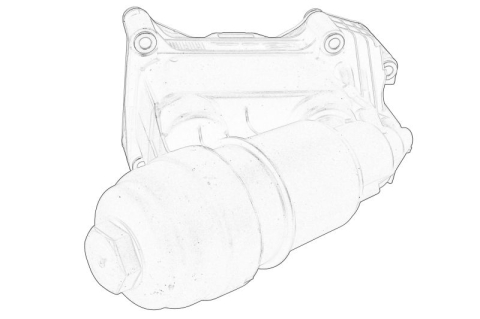 Piese Auto - Carcasa filtru ulei (cu un racitor de ulei; setul contine un filtru) potrivit BMW 3 (E90), 3 (E91), 5 (F10), 5 (F11), 7 (F01, F02, F03, F04), X5 (E70), X6 (E71, E72) 3.0D 02.08-02.17