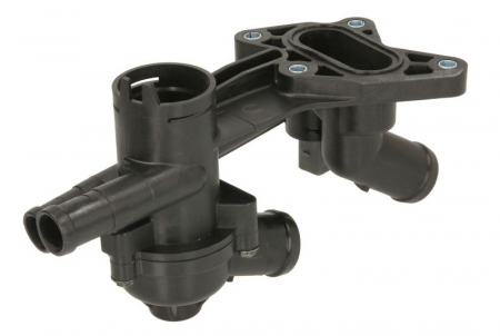 Carcasa termostat potrivit AUDI A3; SEAT CORDOBA, IBIZA III, IBIZA IV, IBIZA IV SC, IBIZA IV ST, TOLEDO IV; SKODA FABIA I, FABIA I PRAKTIK, FABIA II, OCTAVIA II, ROOMSTER 1.2/1.4/1.6 dupa 2001 [1]