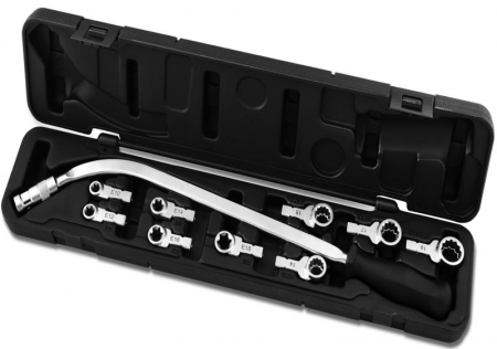 Set scule mana - Cheia intinzator de curea, cu varfuri inlocuibile: 12, 13, 14, 15, 16, 17, 18, 19mm