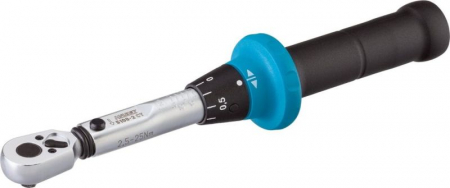 Chei clichet - Cheie dinamometrica 1/4 ", marime: 6,3 mm, raza: 2,5-25 Nm, reversibil, patrat