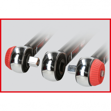 Cheie dinamometrica cu clichet 1/2 ERGOTORQUE precision cu buton rotativ 40-200nm [11]