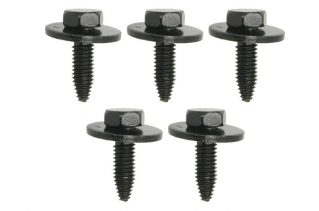Cleme - Clema tapiţerie (aplicatie: bara de protectie; capacul inferior al motorului, cantitate per impachetare: 5 buc., surub M6x20) potrivit CITROEN C2, C3 I, C3 II, C3 PLURIEL, C4 I 08.00-