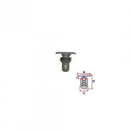 Cleme - Clema tapiţerie (cantitate per impachetare: 10 buc.) potrivit SKODA SUPERB I; VW BORA, BORA I, GOLF IV, PASSAT B5, PASSAT B5.5 08.96-12.13