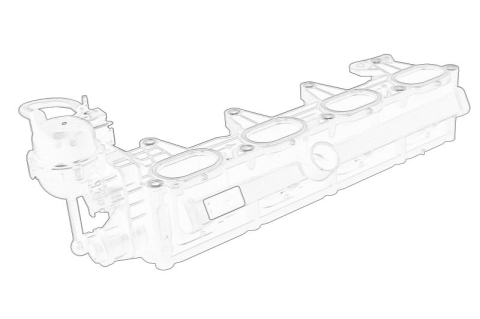 Elemene admisie - Colector admisie potrivit AUDI A4 ALLROAD B8, A4 B8, A5, Q5 2.0 06.08-05.17