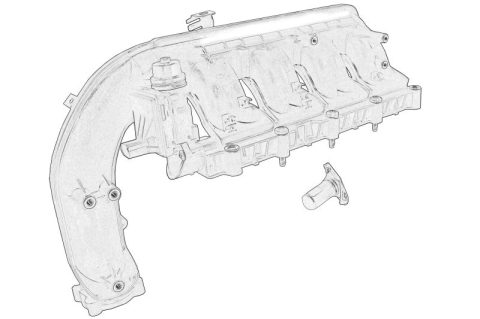 Elemene admisie - Colector admisie potrivit CHEVROLET CRUZE; OPEL ASTRA J, ASTRA J GTC, CORSA D, MOKKA / MOKKA X 1.7D 09.09-