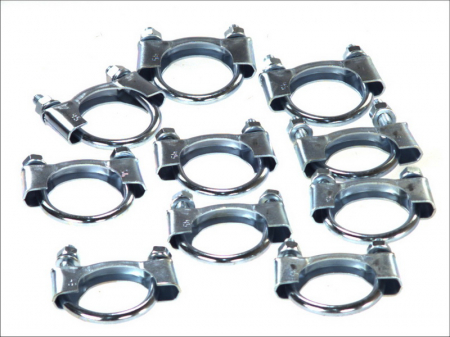 Set montaj esapament - Colier esapament (45mm, 10 buc. ambalaj) potrivit ALFA ROMEO 33; AUDI 80 B2, COUPE B2; CITROEN C3 I; FIAT 500, 500 C, PANDA, PUNTO, UNO; FORD KA; LANCIA Y10; MITSUBISHI COLT VI 0.8-1.8 05.73-