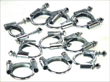 Set montaj esapament - Colier esapament (48mm, 10 buc. ambalaj) potrivit DACIA DUSTER; FIAT DUCATO, GRANDE PUNTO, PANDA, PUNTO; OPEL ASTRA F, ASTRA F CLASSIC, ASTRA G, ASTRA H, COMBO TOUR 1.0-2.3D 09.91-