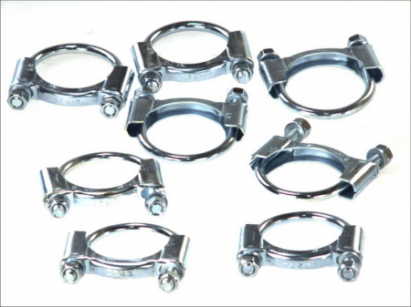 Set montaj esapament - Colier esapament (54mm, 10 buc. ambalaj) potrivit MERCEDES A (W169), B SPORTS TOURER (W245), C T-MODEL (S202), C (W202), E (W124), SPRINTER 2-T (B901, B902), SPRINTER 3-T (B903) 1.1-3.4 08.68-