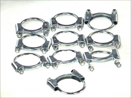 Set montaj esapament - Colier esapament (60mm, 10 buc. ambalaj) potrivit VOLVO 440, 460, 740, 760, 940, 940 II, 960, 960 II, S40 II, S80 I, S90 I, V50, V90 I; ALFA ROMEO 155, 156, 159; AUDI 100 C3 1.1-3.5 06.81-