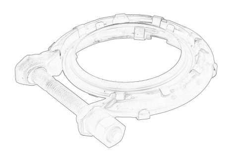 Elemente evacuare - Colier sistem esapament (67mm) potrivit CITROEN C4, C4 GRAND PICASSO I, C4 I, C4 II, C4 PICASSO I, C5 II, C5 III, C8, DS4, DS5, JUMPY II; FIAT SCUDO; FORD C-MAX II, ECOSPORT 1.0-2.0DH 10.03-