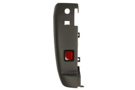 Bara - Colt bara protectie Spate Stanga (cu reflector, gri, ) potrivit CITROEN JUMPER I, JUMPER II; FIAT DUCATO; PEUGEOT BOXER 04.06-08.14