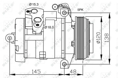Compresor clima AC - Compresor AC clima BMW X5 (E53) 4.4/4.6/4.8 intre 2000-2006