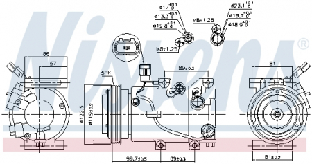Climatizare - Compresor AC clima HYUNDAI ELANTRA, I30; KIA CEE'D, PRO CEE'D, SOUL II 1.4D/1.6D dupa 2011