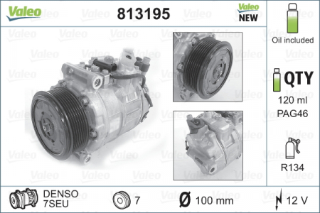Compresor clima AC - Compresor AC clima Mercedes Clasa C (CL203), C T-MODEL (S203), C (W203), CLK (A209), CLK (C209), CLS (C219), E T-MODEL (S211), E (W211), M (W164), R (W251, V251), S (C216) 1.8-6.2 intre 1998-2014