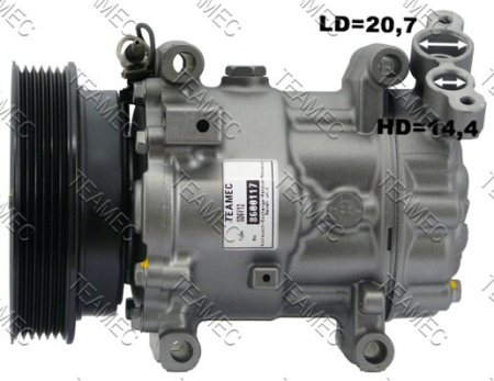 Compresor clima AC - Compresor AC clima NISSAN MICRA III, NOTE; RENAULT CLIO II, KANGOO, KANGOO EXPRESS, MEGANE I, MEGANE I CLASSIC, MEGANE I COACH, MEGANE SCENIC, SCENIC I, THALIA I 1.2-1.6 dupa 1996