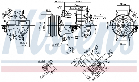 Compresor clima AC - Compresor AC clima OPEL ASTRA J, ASTRA J GTC, MERIVA B, ZAFIRA / ZAFIRA FAMILY B, ZAFIRA C 1.6-2.0 dupa 2009