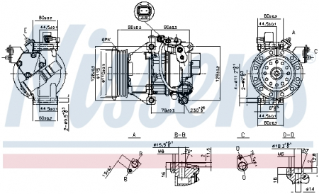 Compresor clima AC - Compresor AC clima TOYOTA YARIS 1.0/1.3 intre 1999-2005