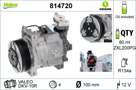 Compresor clima AC - Compresor clima auto aer conditionat potrivit SUBARU FORESTER, IMPREZA 1.5/2.0/2.5 01.08-