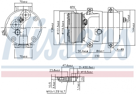 Compresor clima AC - Compresor climatizare aer conditionat potrivit CHEVROLET CRUZE, EPICA 2.0/2.0D/2.5 01.05-