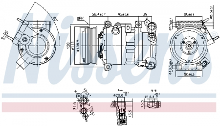 Compresor clima AC - Compresor climatizare aer conditionat potrivit DS DS 7; CITROEN C5 AIRCROSS, JUMPY, SPACETOURER; OPEL VIVARO C, ZAFIRA LIFE; PEUGEOT 3008, 5008 II, EXPERT, TRAVELLER 1.5D/1.6D/2.0D 04.16-