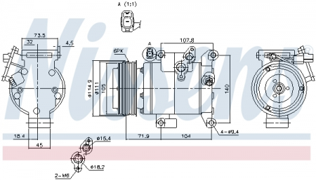 Compresor climatizare aer conditionat potrivit MAZDA 3, 6 2.0/2.5 12.08- [4]