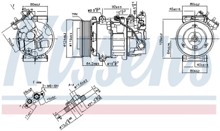 Compresor clima AC - Compresor climatizare aer conditionat potrivit RENAULT GRAND SCENIC III, MEGANE, MEGANE III, SCENIC III 1.9D/2.0 11.08-