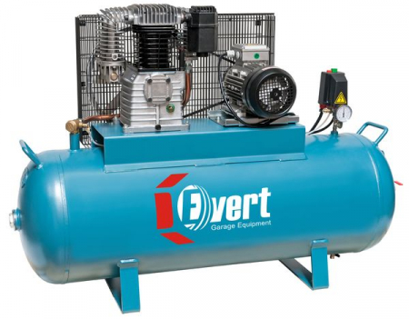 Compresoare pneumatice - Compresor cu piston EVERT serie K, 3 kW 400V 14 bar, eficienta: 600l/min., rezervor: 200L, numar cilindri: 2buc