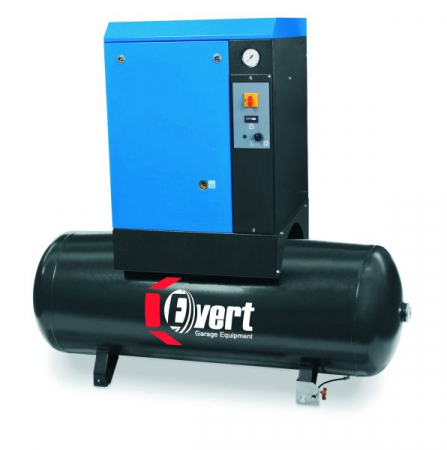 Compresoare pneumatice - Compresor cu surub Evert, Rezervor 200l, Debit: 320l/min, Presiune max. 10bar, Putere 3kW, Alimentare 400V