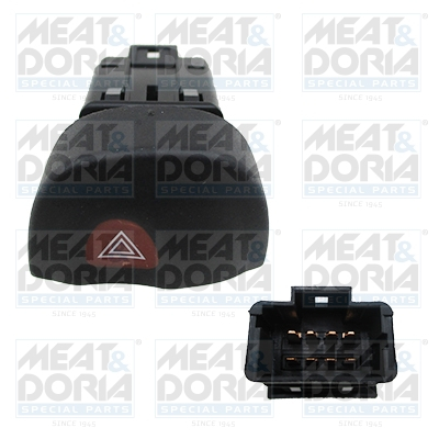 Comutatori - Comutator lumini de avarie potrivit RENAULT MEGANE I, MEGANE I COACH 01.96-12.04