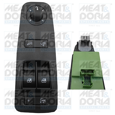 Piese Auto - Comutator macara geam Fata Stanga (control ferestre si oglinzi) potrivit FIAT DUCATO 2.0D-3.0D 08.06-