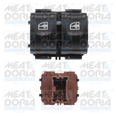 Piese Auto - Comutator macara geam Fata Stanga potrivit DACIA DUSTER, DUSTER/SUV, LODGY; RENAULT KANGOO EXPRESS 1.2-1.6LPG 04.10-
