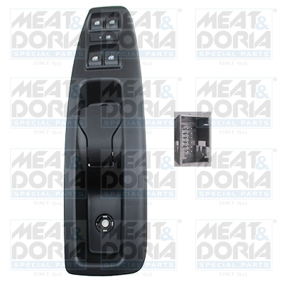 Piese Auto - Comutator macara geam Fata Stanga potrivit FIAT DOBLO, DOBLO CARGO; OPEL COMBO TOUR, COMBO/MINIVAN 1.3D-2.0D 01.10-
