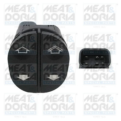 Comutatori - Comutator macara geam Fata Stanga potrivit FORD FIESTA V, FUSION, TRANSIT CONNECT 1.25-2.0 11.01-12.13