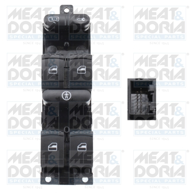 Comutator macara geam fata stanga potrivit FORD GALAXY I; SEAT ALHAMBRA; VW SHARAN 1.8-2.8 09.95-03.10 [2]