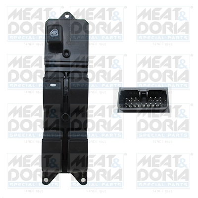 Piese Auto - Comutator macara geam Fata Stanga potrivit MITSUBISHI L200 / TRITON, PAJERO III 2.5D/3.2D/3.5 04.00-12.15
