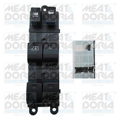 Piese Auto - Comutator macara geam Fata Stanga potrivit NISSAN MURANO I, PATHFINDER III 2.5D-4.0 08.03-